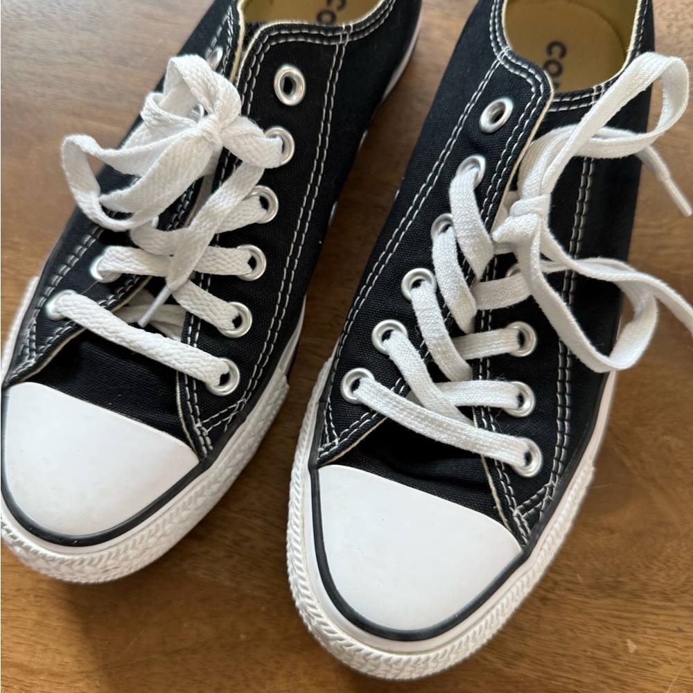Classic Black and White Converse Sneakers